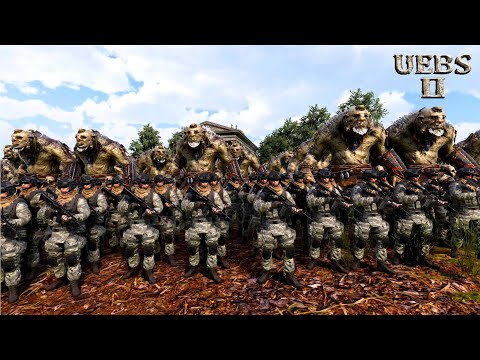 CAN 10,000 MODERN SOLDIERS GUARD 300 TROLLS vs 1,000,000 EVILS? | Ultimate Epic Battle Simulator 2