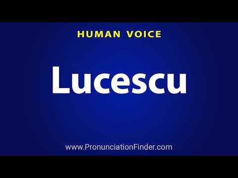 How To Pronounce Lucescu