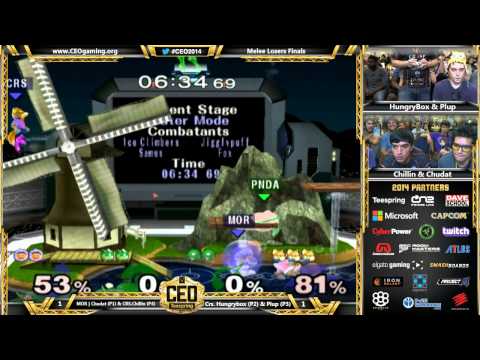 CEO 2014 - Crs.Hungrybox & Plup Vs. MOR | Chudat & Crs.Chillin - SSBM Losers Finals - Melee