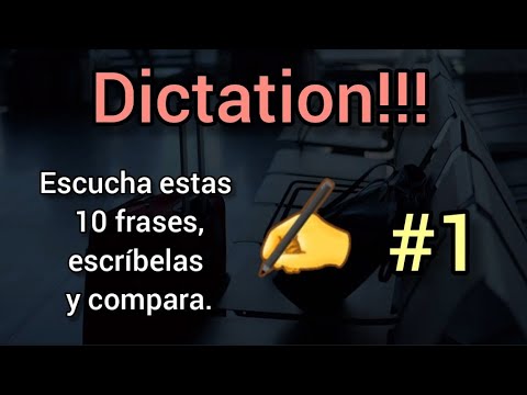 ✅ Dictado en Inglés | Practica tu listening y writing!!