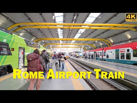 Rome Airport Train❗Going to Fiumicino Aeroporto [Leonardo da Vinci Airport] from Rome Trastevere Sta