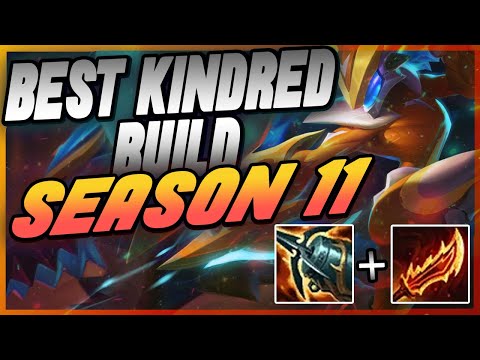 The BEST SEASON 11 KINDRED JUNGLE | 1V9 IN GRANDMASTER KRAKEN SLAYER And RAGE BLADE