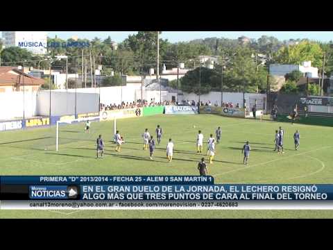 Primera D 2013 2014   Fecha 25   Alem 0 San Martín de Burzaco 1