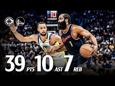 James Harden DOMINATES Warriors in OVERTIME with 39 Points Highlights | LA Clippers