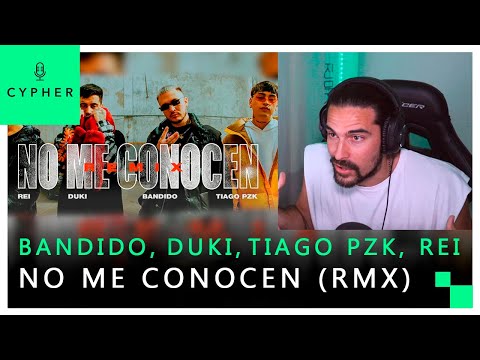 REACCIÓN a No Me Conocen (Remix) - Bandido, Duki, Rei, Tiago PZK  (Video Oficial)