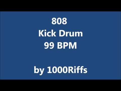 808 Kick Bass Drum 99 BPM - Beats Per Minute