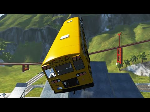Beamng Drive - High Speed Cars Jumping In Pool #1