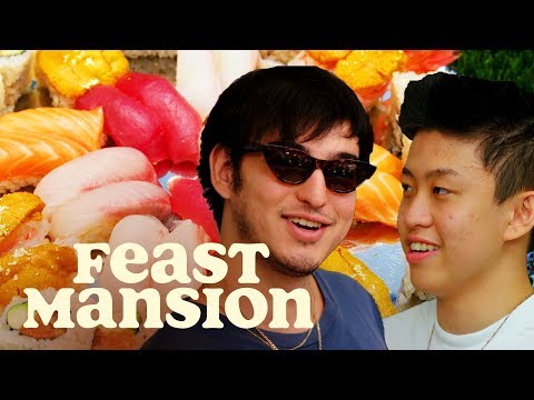 Joji and Rich Brian Learn How to Make Sushi | Feast Mansion