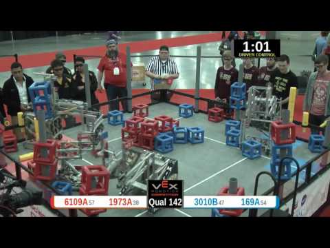 2015 VRC Sci Q142 - 6109A 1973A vs 3010B 169A - 57 to 69 - VEX Worlds 2015 - Science Division