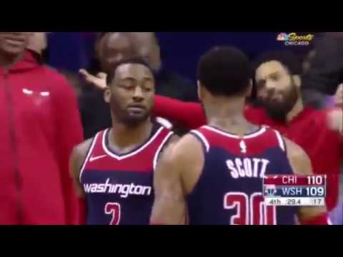 John Wall Full Highlights vs Bulls 12-31-2017 21 Pts, 9 Ast., 4 Blks, CLUTCH!