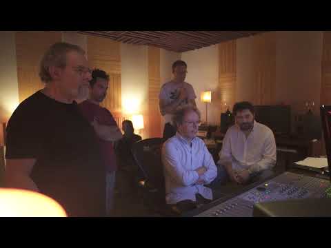 Cédric Hanriot with Giorgio Alessani - studio recording session with André Ceccarelli