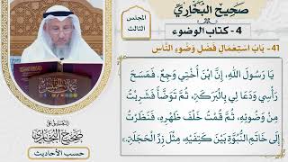 [190] حديث السائب: ذهبت بي خالتي إلى النبي فقالت: يا رسول الله [باب استعمال فضل وضوء الناس]