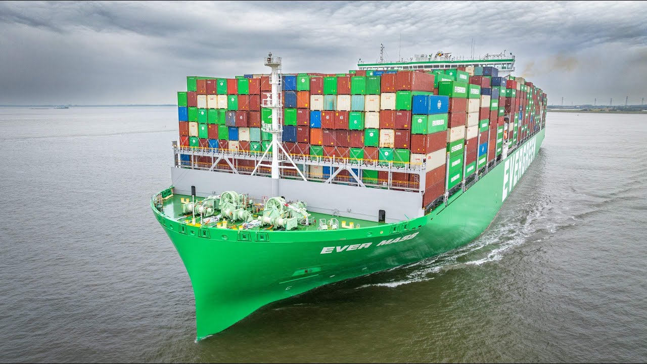 EVER MASS - 15.372 TEU - 2024 NEW BUILD - MAIDEN TRIP TO THE PORT OF ANTWERP
