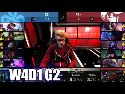 Cloud 9 vs Renegades | Week 4 Day 1 S6 NA LCS Spring 2016 | C9 vs REN G1 W4D1