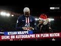 PSG : Quand MBappé signe un autographe en plein match !