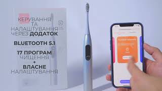 Oclean X Pro Digital Electric Toothbrush Glamour Silver (6970810552560) - відео 1