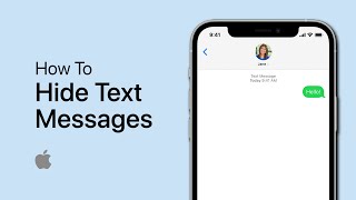 How To Hide Text Messages on iPhone