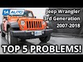 Top 5 Problems Jeep Wrangler JK SUV 3rd Generation 2007-2018