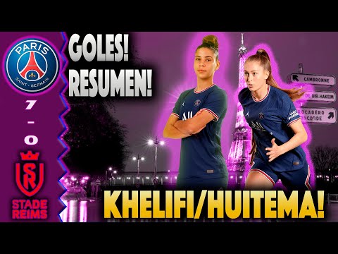 PSG vs Reims (7 - 0) 2021 | RESUMEN Y GOLES | D1 🇫🇷 | PSG Féminine | J9 |  Lea Kheifi | Huitema