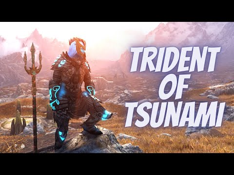 Skyrim SE Demi God of Sea Modded Build Gameplay||