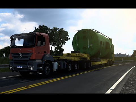 [POV] MB AXOR FORA DE ESTRADA 3344 DAYCAB PRANCHA FACCHINI CARREGADO COM CONDENSADOR DE VAPORES 65T