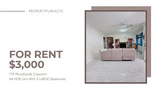 779 Woodlands Crescent | Is This Singapore's Cheapest 4-Room HDB for Rent
