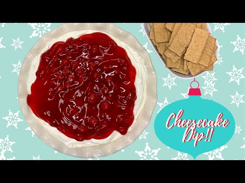 CHERRY CHEESECAKE DIP!! CHRISTMAS IN JULY!!