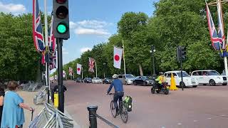 Japanese national flags on The Mall (Buckingham Palace) #2 バッキンガム宮殿 【ロンドン在住日本人】 その2