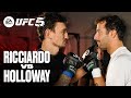 F1 Driver Daniel Ricciardo Tries #UFC5 Training with Max Holloway