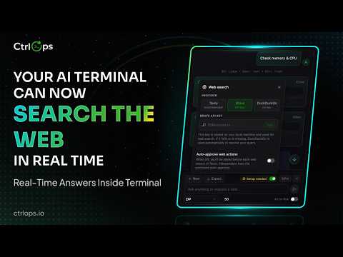 How to Enable Web Search in CtrlOps AI Terminal | Tavily, Brave & DuckDuckGo