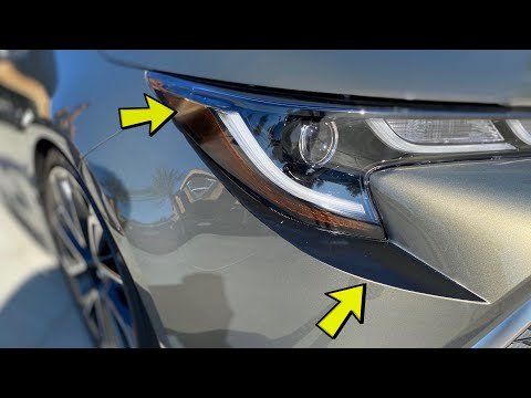HOW TO INSTALL AMBER DELETE AND BUMPER ACCENT VINYLS I TOYOTA COROLLA HATCHBACK 2019 2020 2021 2022