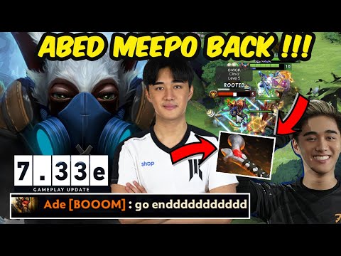 ABED MEEPO BACK !! First Time Signature Hero in New Patch 7.33E Dota 2