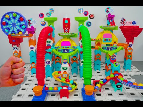 Vtech Marble Run Race ASMR | Pop Tubes Combination