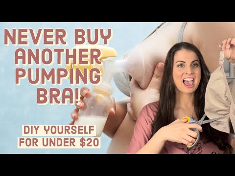 NEVER BUY ANOTHER PUMPING BRA!| 2 ways to DIY yourself for under $20| Easy Hands free breast pumping