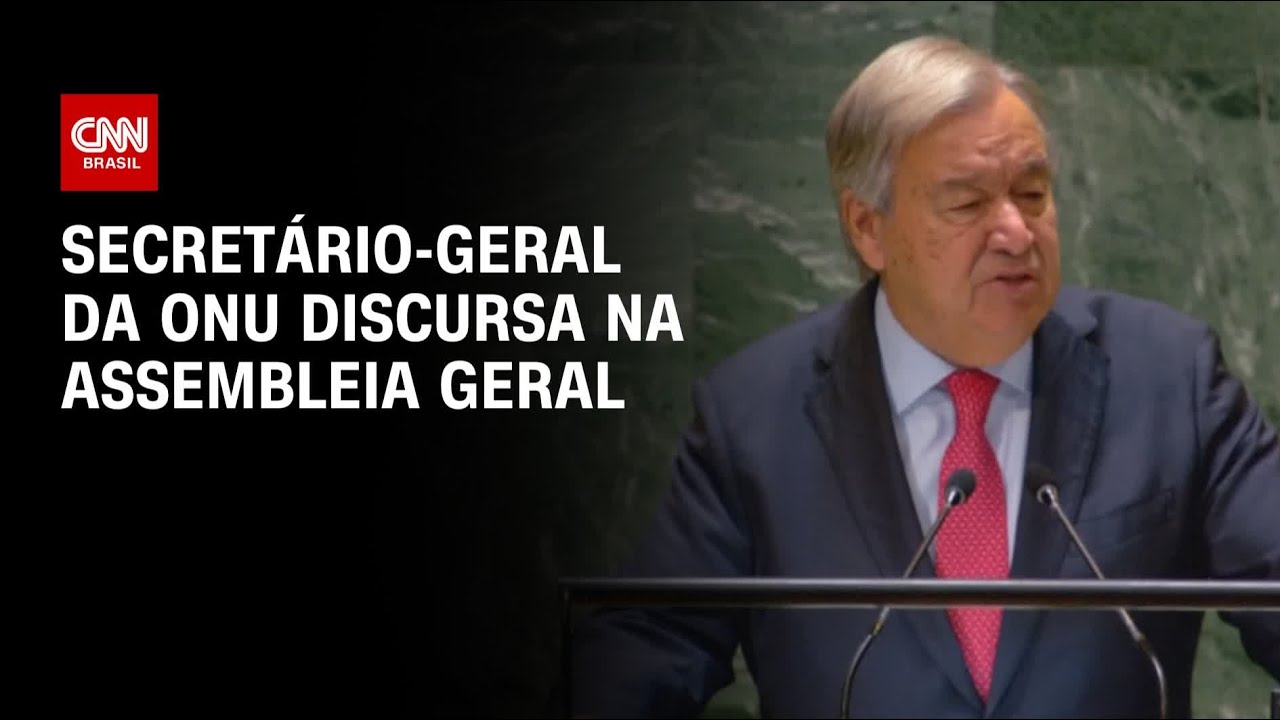 Secretário-geral da ONU discursa na Assembleia Geral | LIVE CNN