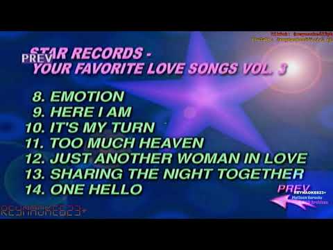Your Favorite Love Songs, Volume 3 - Intro & Songlist (Star Records)