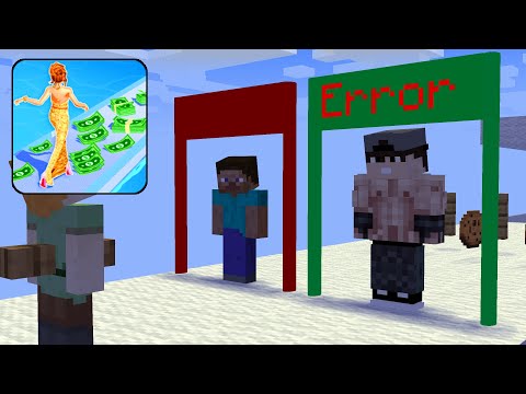 Monster School : RICH RUN CHALLENGE  - Minecraft Animation