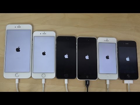 iOS 8.2 Beta 5: iPhone 6 Plus vs. 6 vs. 5S vs. 5C vs. 5 vs. 4S - Which Is Faster? (4K)
