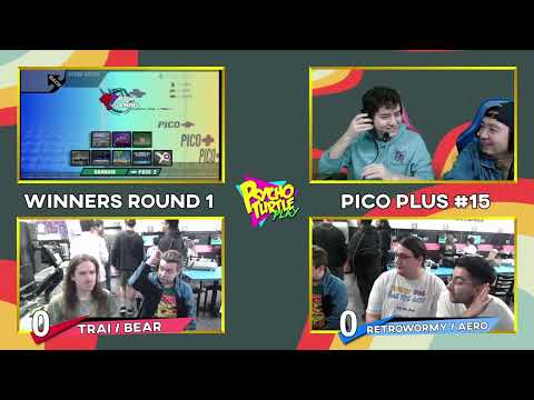 Pico Plus #15 Doubles (WR1): TRai/Bear(Lucario, Pikachu/Marth) vs RetroWormy/Aero(Ike/Ganondorf)