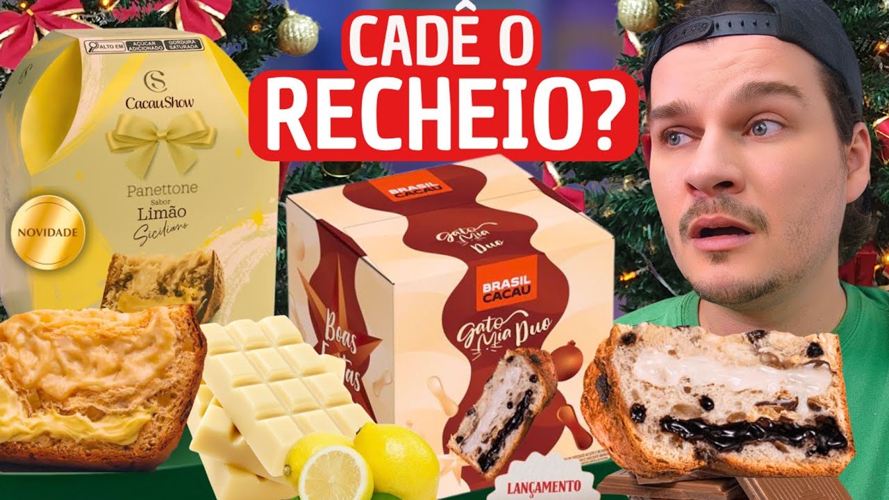 LANÇAMENTOS DE PANETONES DA CACAU SHOW E BRASIL CACAU 2024 - Vale a pena?