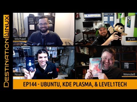 Ubuntu 19.10, KDE Plasma 5.17, & More with Wendell of Level1Tech - Destination Linux 144