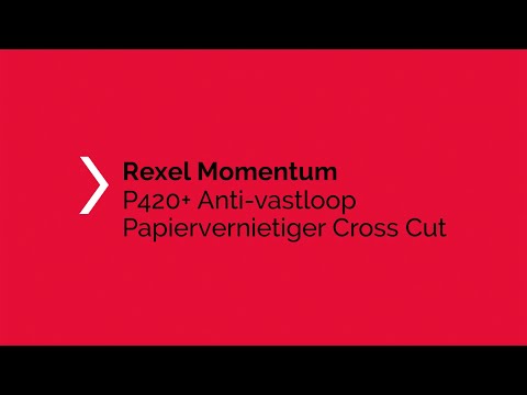 Een Papiervernietiger Rexel Momentum P420+ snippers 4x35mm koop je bij Van Leeuwen Boeken- en kantoorartikelen