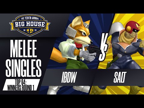 iBDW vs Salt - Melee Singles Top 64: WR1 - The Big House 10 | Fox vs Cpt Falcon