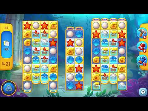 Fishdom lets play Level 84 attempt #1 + Lighting bolt achievement