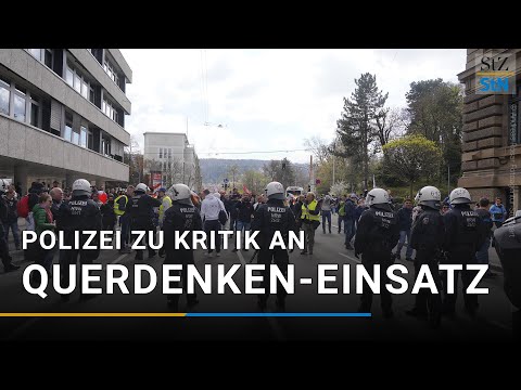 Querdenken Stuttgart: Polizei äußert sich zur Kritik am Einsatz