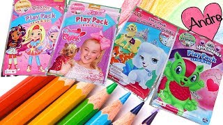 Coloreando Jojo Siwa, Palace Pets y abrimos Hairdorables!!! Muñecas y juguetes con Andre