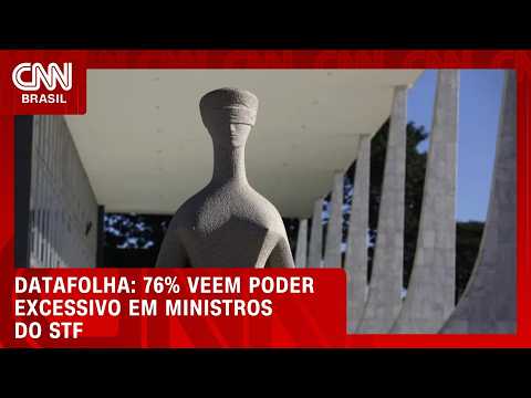 Datafolha aponta que 76% veem poder excessivo em ministros do STF | CNN AGORA
