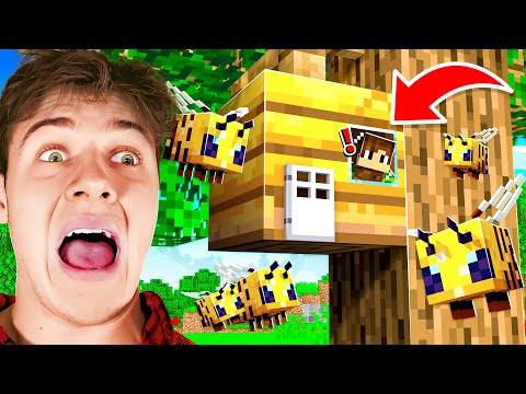 I Trapped My Friends in a BEE HIVE in Minecraft