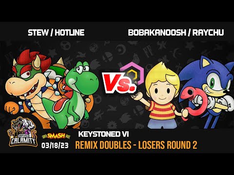 Keystoned VI | #ssb64  Remix Doubles - Stew / Hotline vs Bobakanoosh / Raychu - Losers Round 2