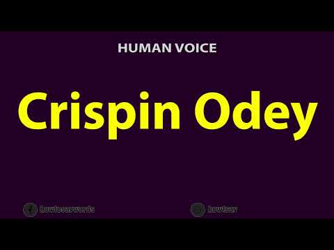 How to Pronounce Crispin Odey